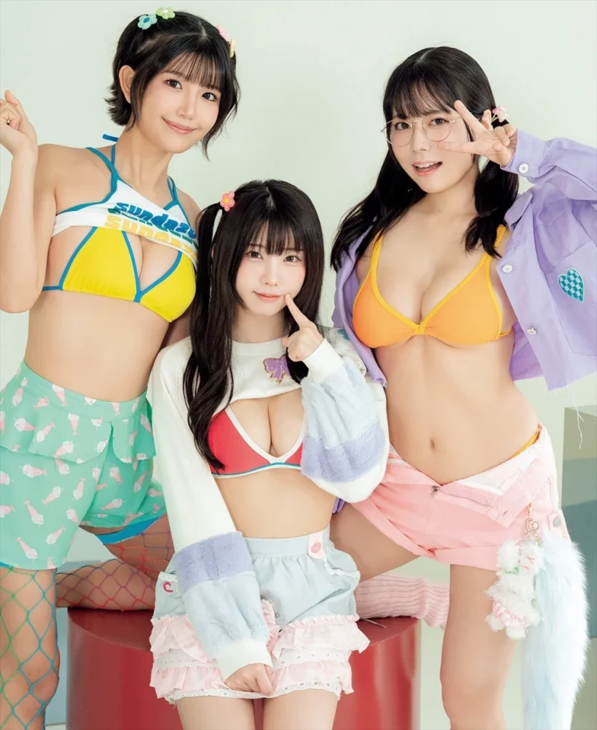 南あみとえなこと東雲うみのエロ画像1