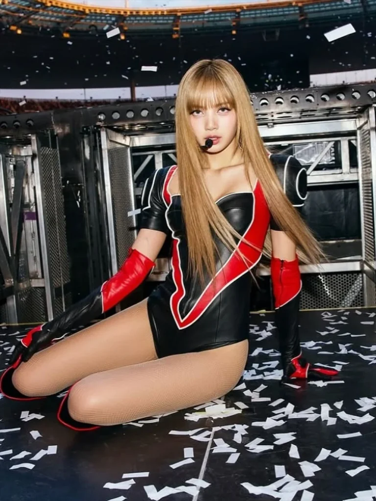BLAKPINKリサのスケベ衣装のエロ画像7